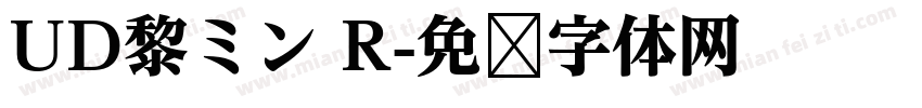 UD黎ミン R字体转换